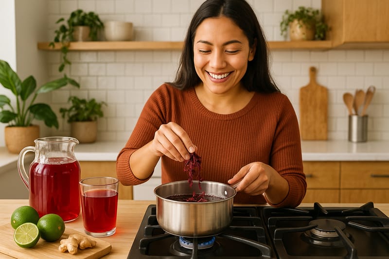 Beneficios del agua de jamaica para la salud