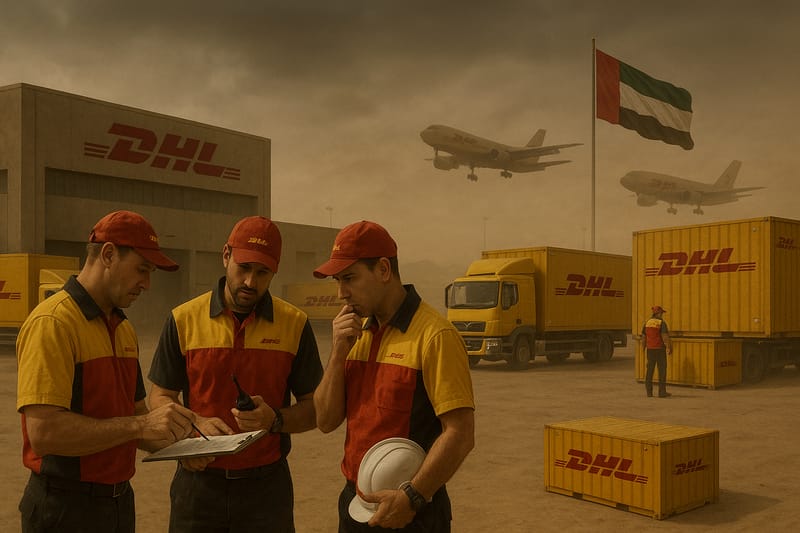 DHL pausa operaciones en EAU: su estrategia y futuro en Medio Oriente