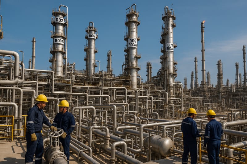 Incidentes en Dos Bocas recortan producción de combustibles