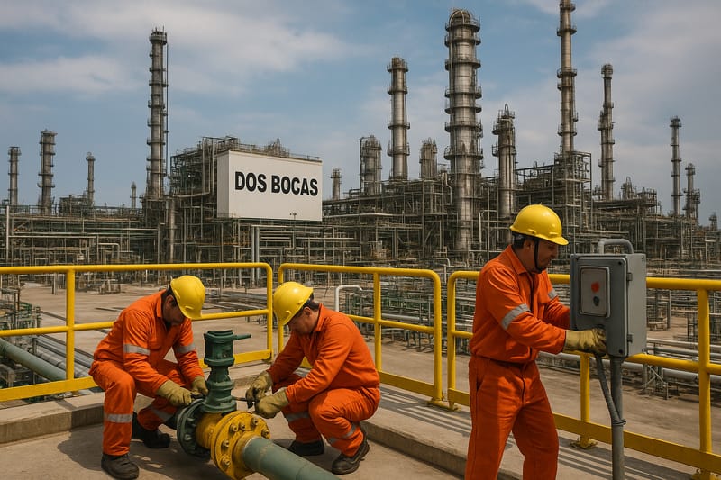 Impacto de incidentes en Dos Bocas reduce producción de combustibles