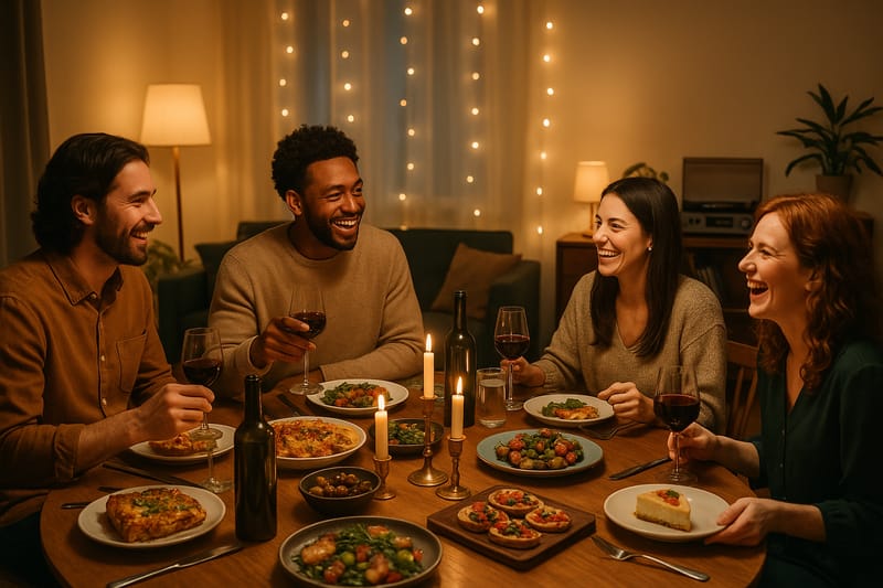 Cena en Casa con Amigos: Secretos para el Éxito