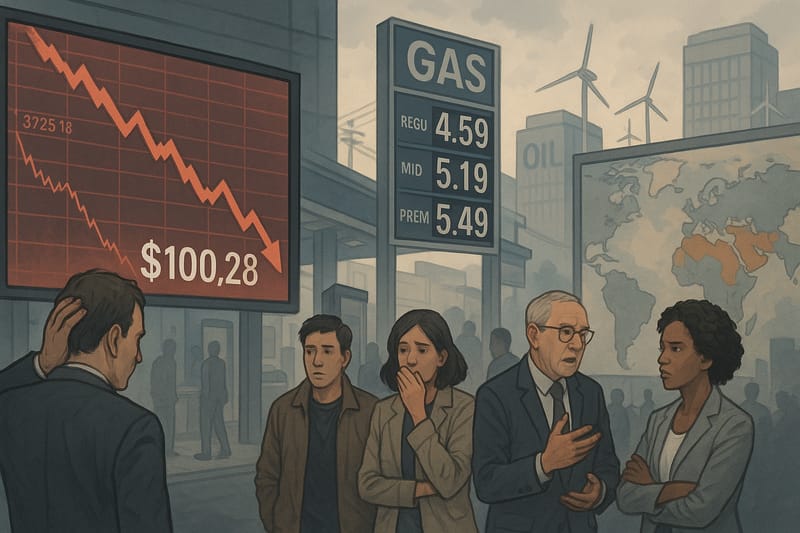 Petróleo supera los 100 dólares: caos en los mercados