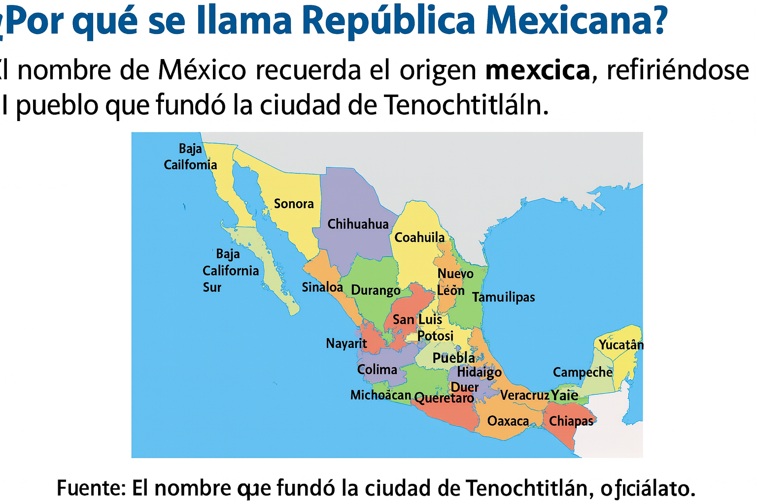 Por qué se llama República Mexicana