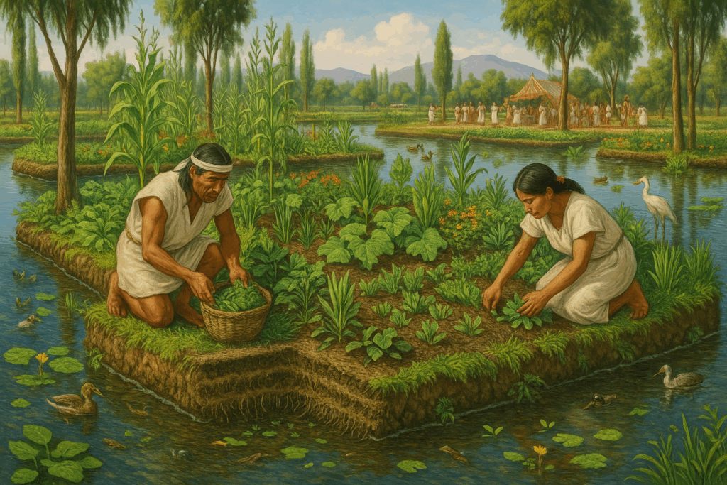 Importancia del sistema de cultivo chinampero