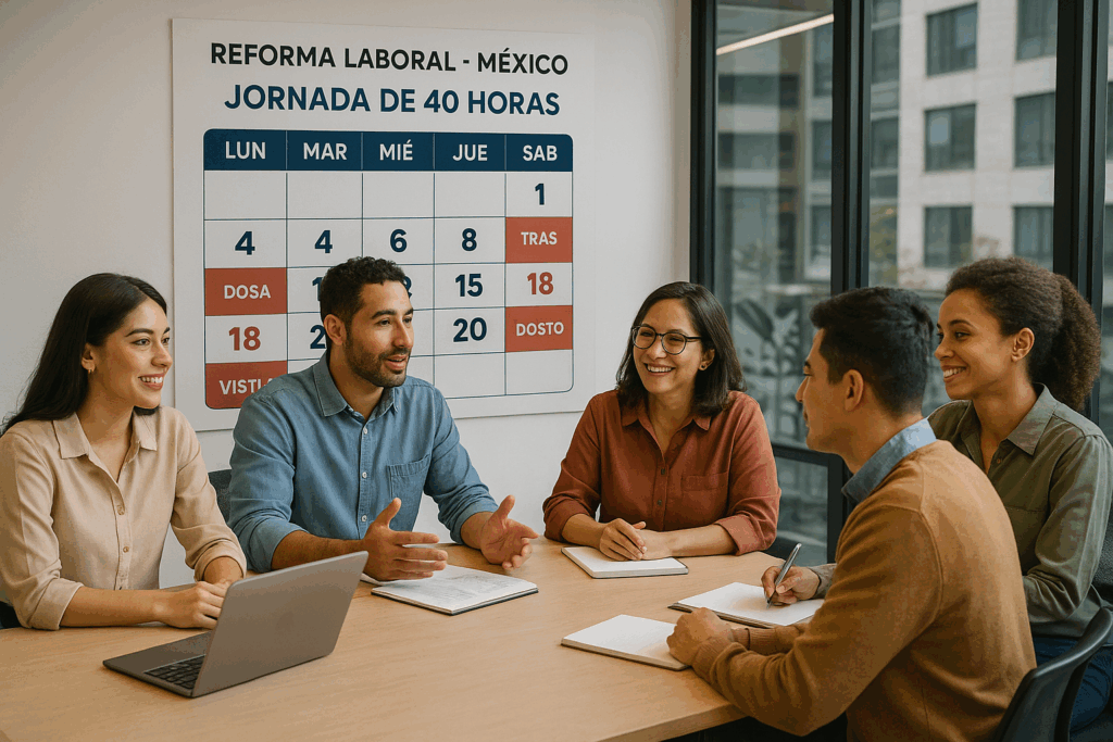 Jornada laboral de 40 horas aprobada en México