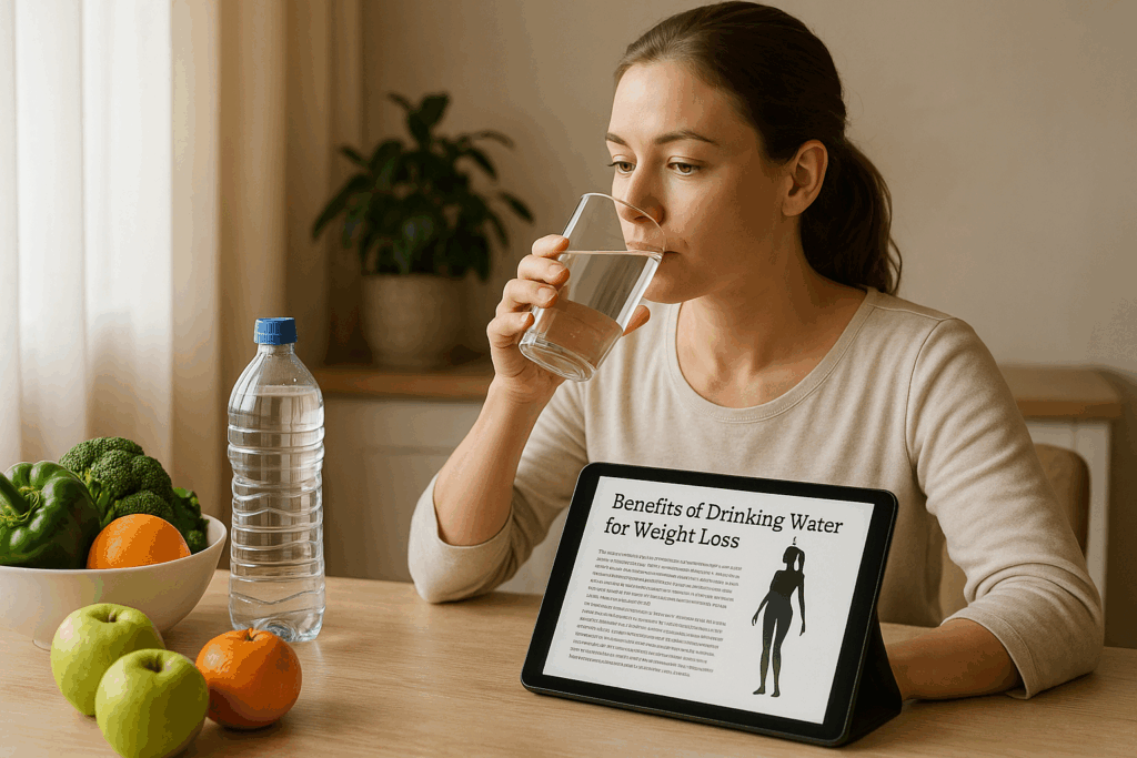 ¿Cuánta agua beber para perder peso?