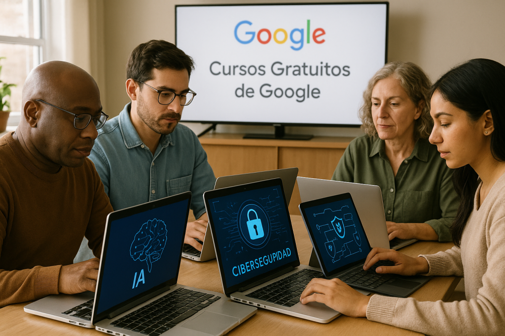 Cursos gratuitos de Google en IA y ciberseguridad