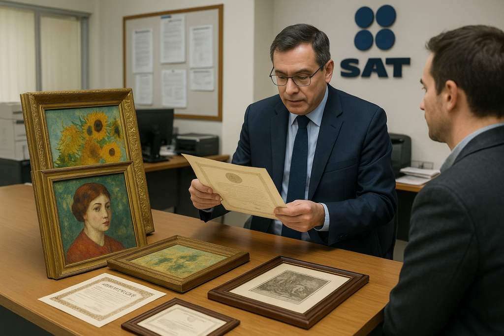 El arte de pagar impuestos en especie al SAT