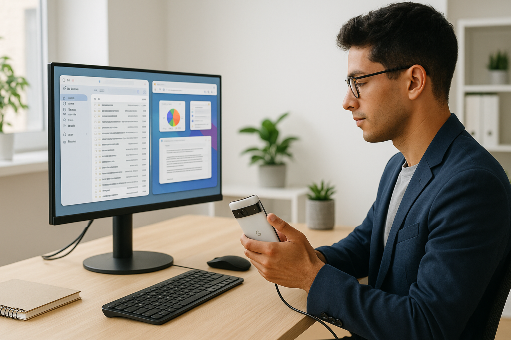 Función secreta del Google Pixel: tu móvil como portátil