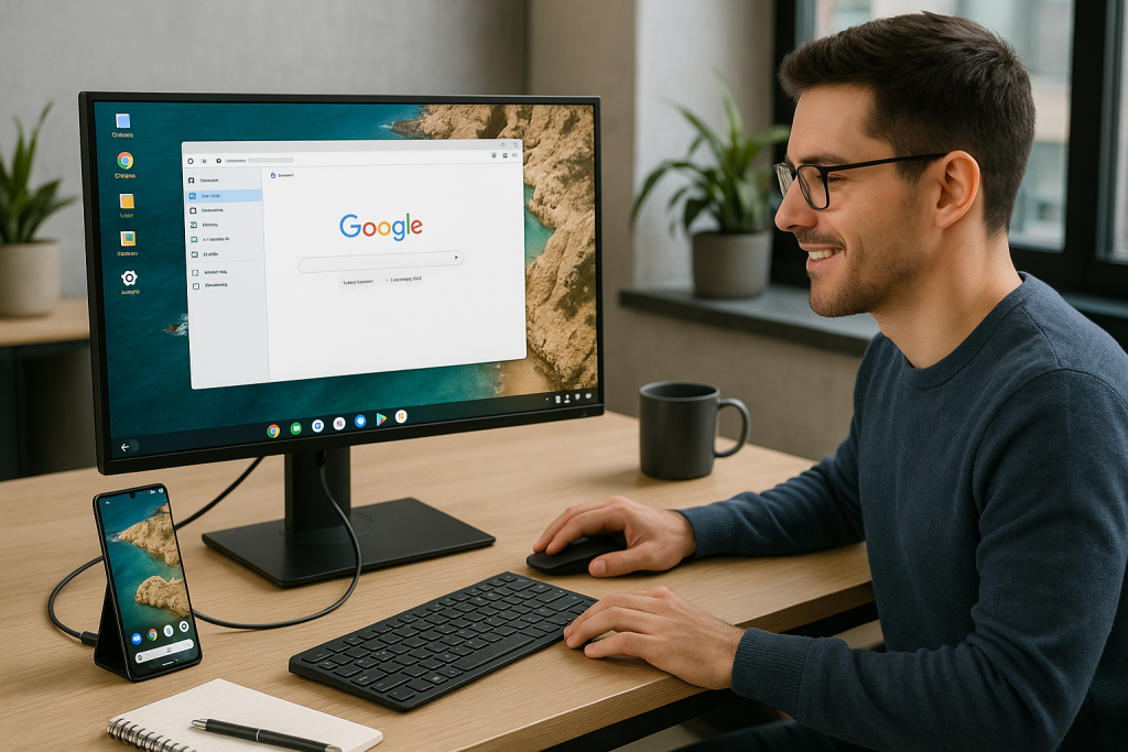 Función secreta del Google Pixel: tu móvil como portátil